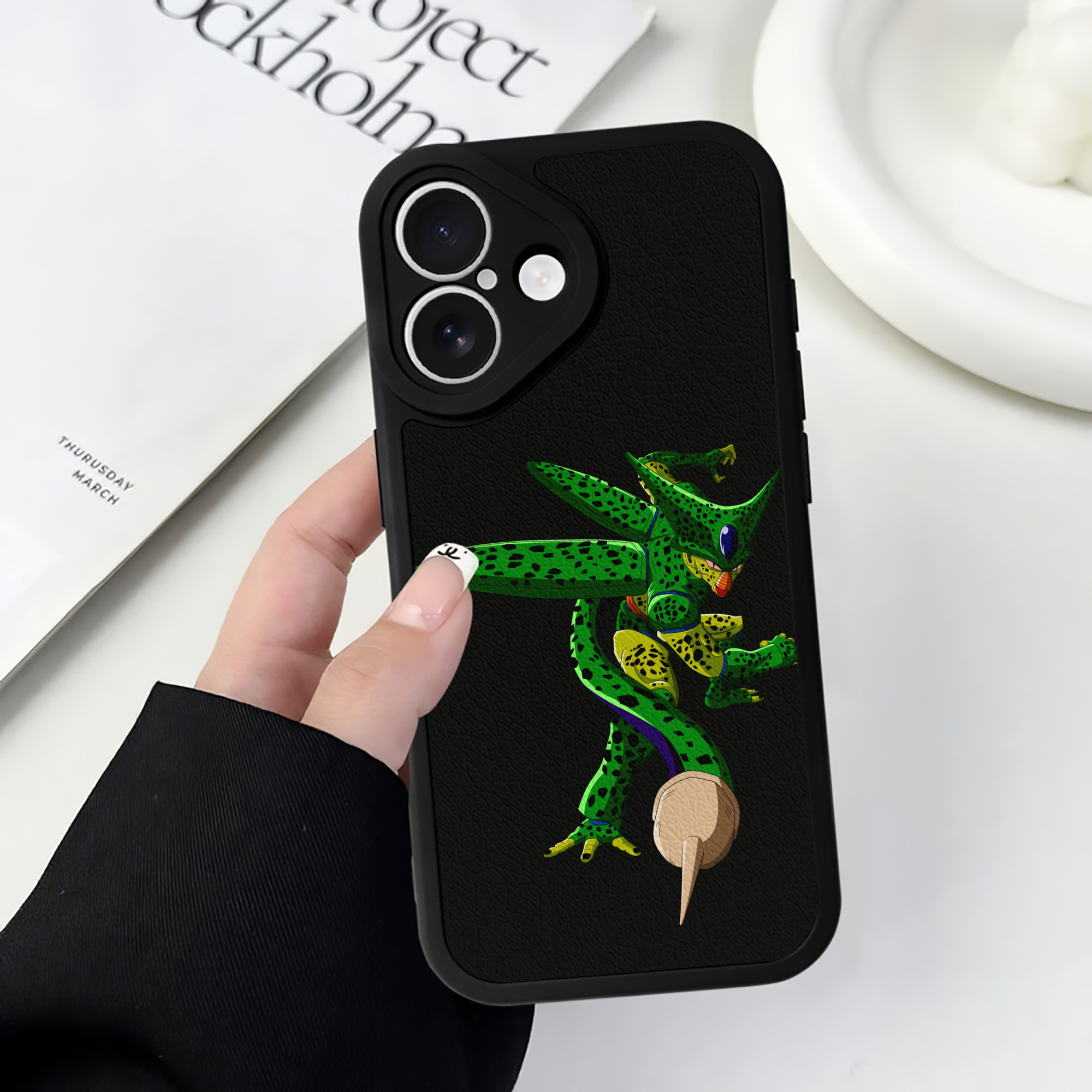 （画像用） ドラゴンボール セル DRAGON BALL Cell 【iPhone 16シリーズ対応】シリコンスマホケース（レザー調） 材質：シリコン